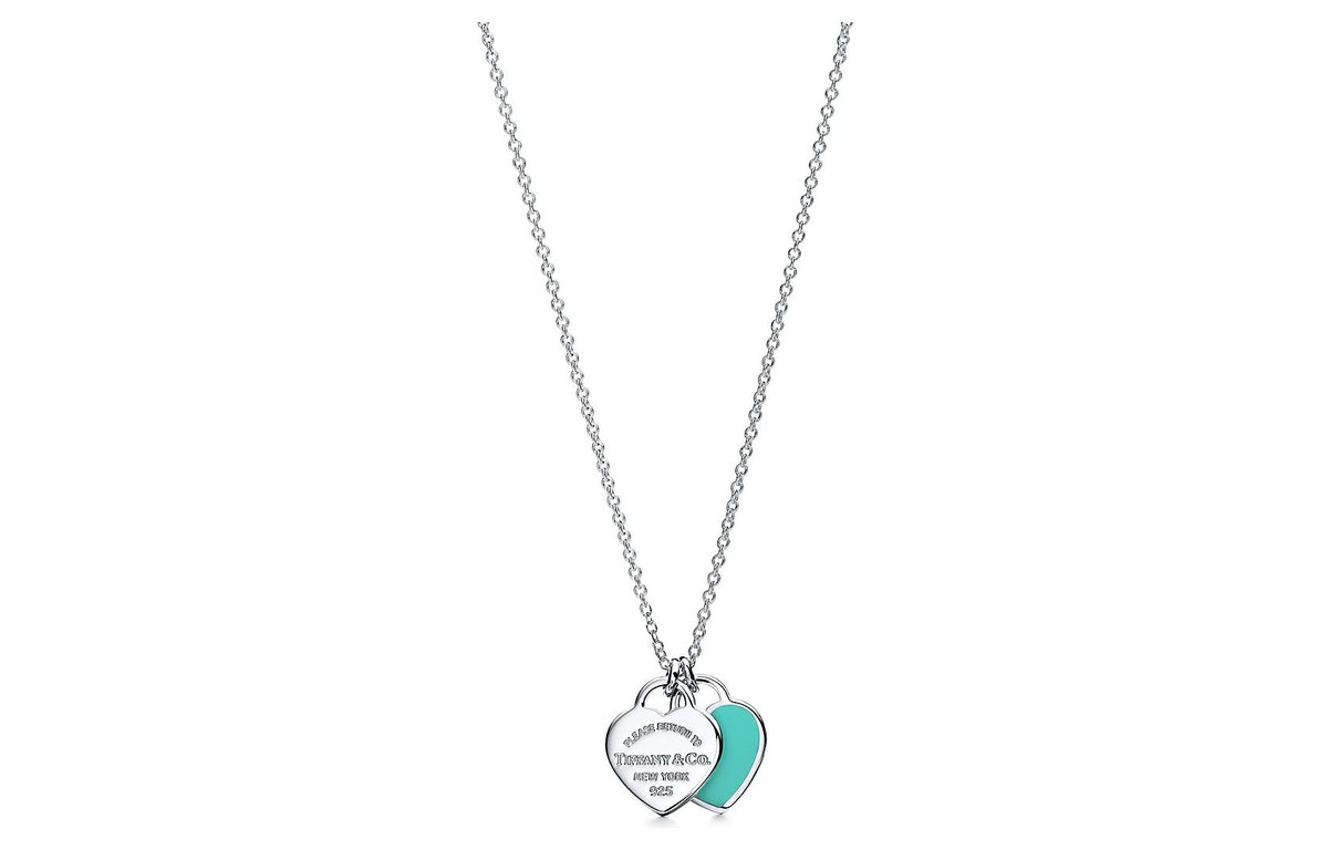 Tiffany & Co. Return to Tiffany Double Heart Tag Necklace