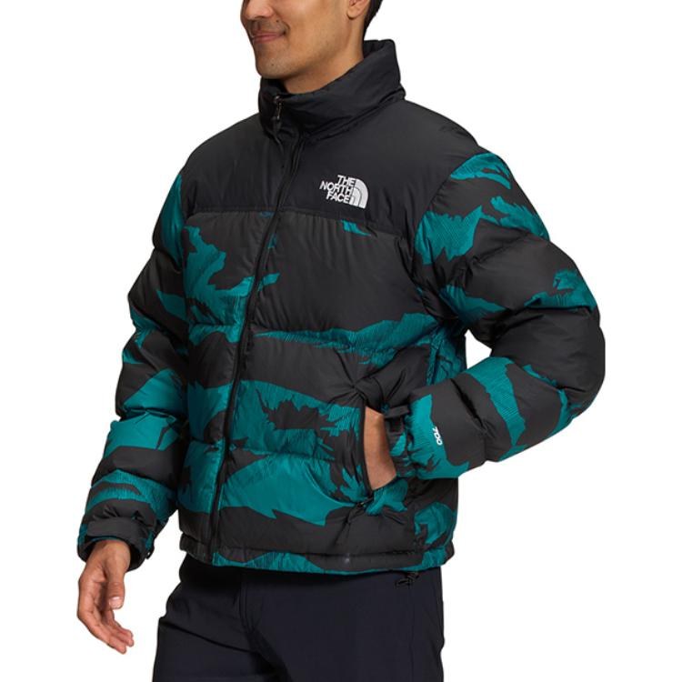 The North Face Retro Nuptse Jacket Blue Black