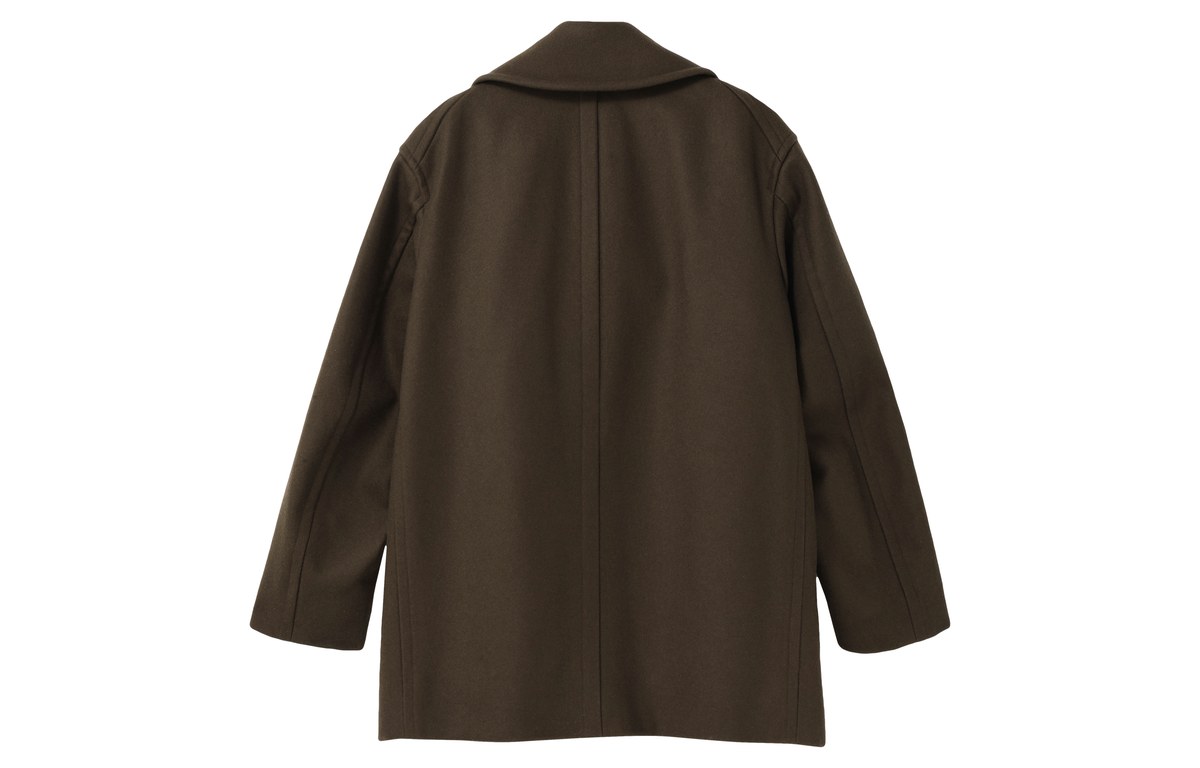 UNIQLO x Jil Sander FW20 Double-Breasted Coat Olive