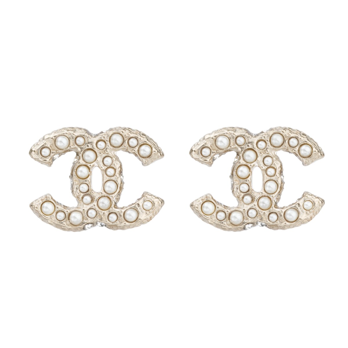 Chanel Pearl Double C Earrings