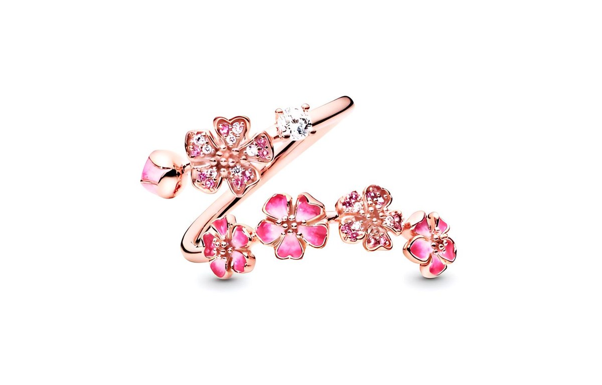 Pandora Pink Peach Blossom Open Ring