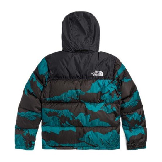 The North Face Retro Nuptse Jacket Blue Black