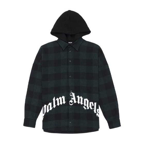 Palm Angels Hooded Jacket Deep Green