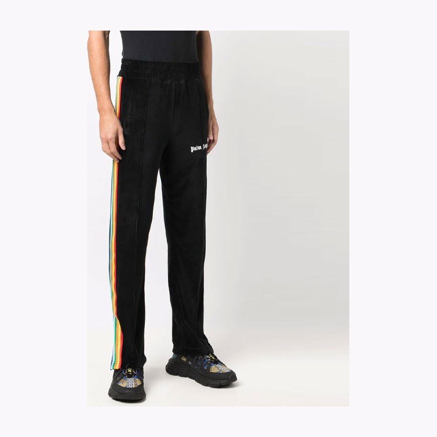 Palm Angels Velvet Track Pants Black