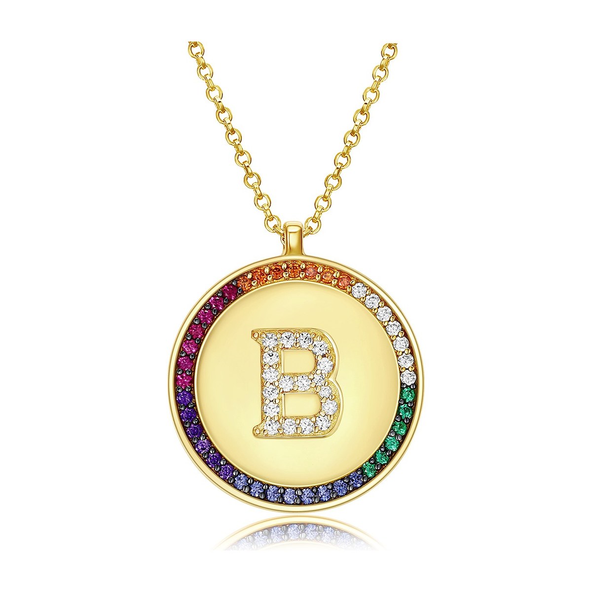 apm Monaco Rainbow Letter Necklace