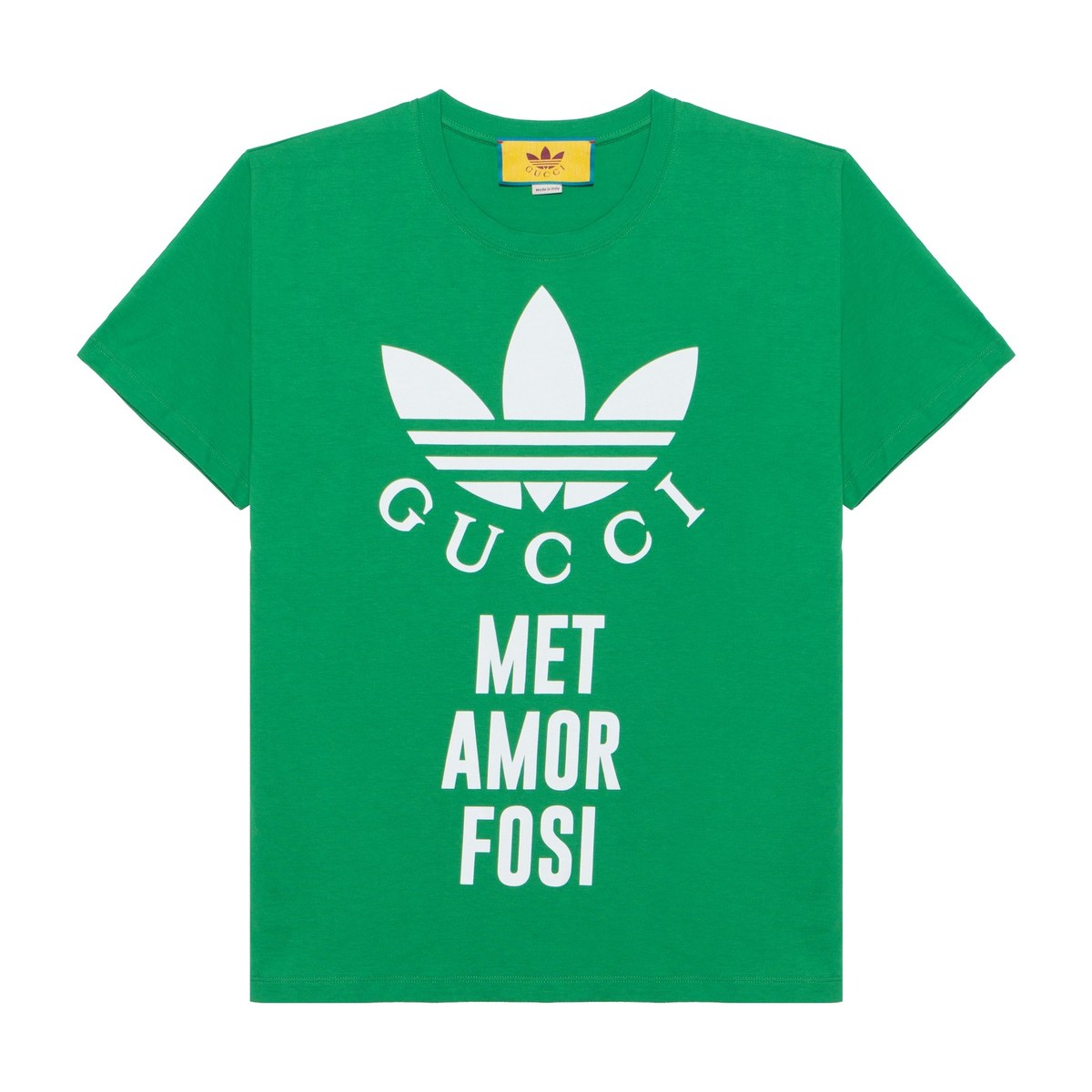 Gucci x Adidas Logo Print T-Shirt Green