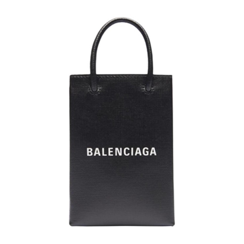 Balenciaga Shopping Logo Mini Tote Bag Black