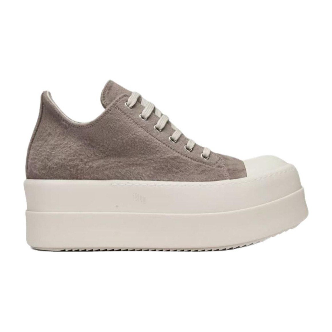 Rick Owens DRKSHDW Low Top Lace-Up Sneakers Beige