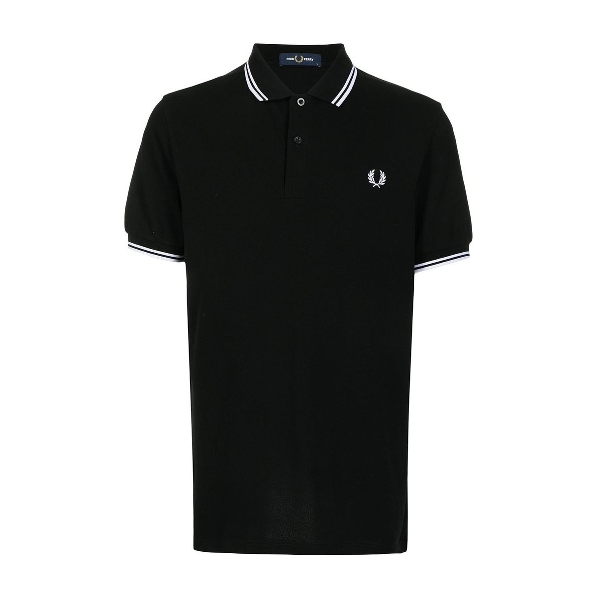 Fred Perry Logo Badge Polo Shirt Black