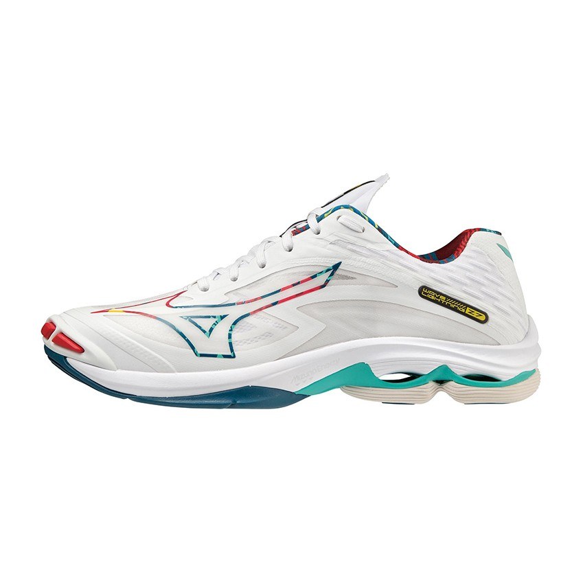 Mizuno Wave Lightning Z7 White Red Green