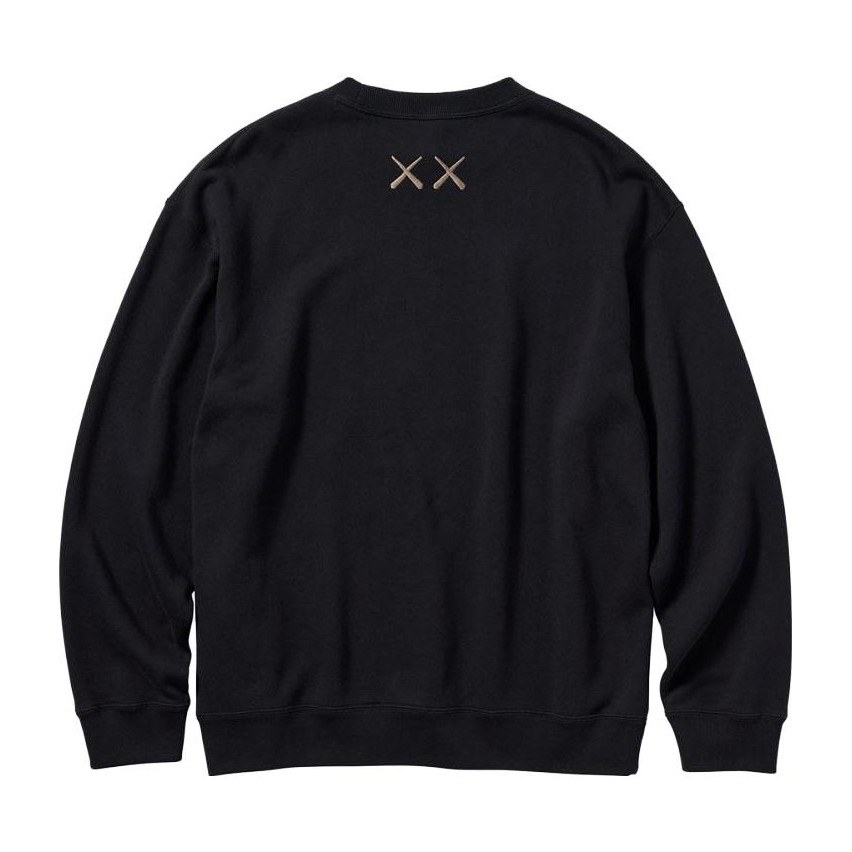 UNIQLO SS23 Cartoon Print Crewneck Sweatshirt Black