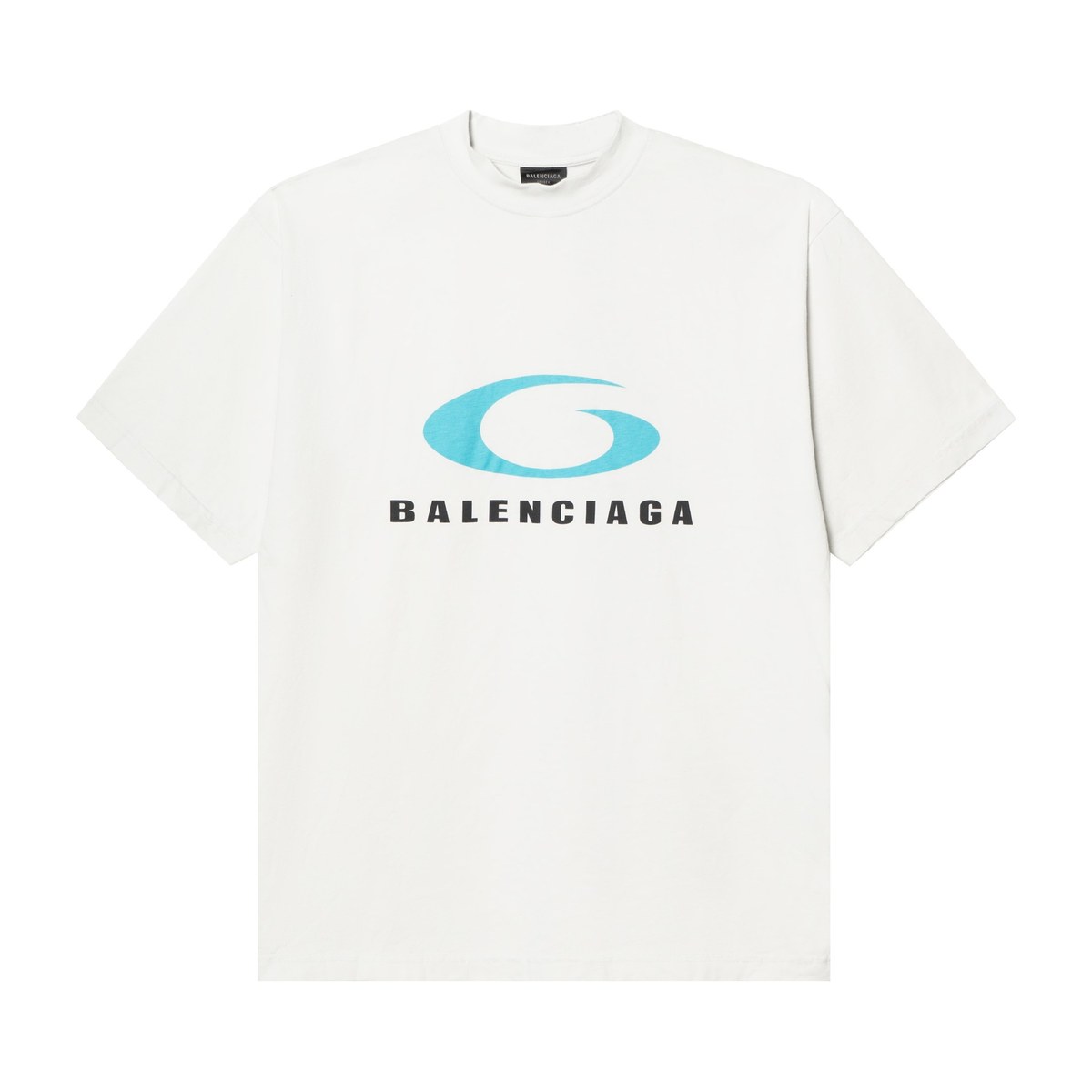 Balenciaga SS24 Logo Print T-Shirt White