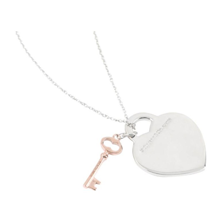 Tiffany & Co. Return to Tiffany Heart Key Pendant Necklace