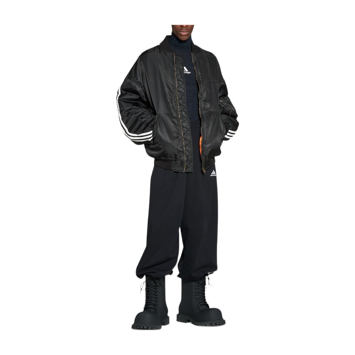 Balenciaga x Adidas FW22 Striped Zip Jacket