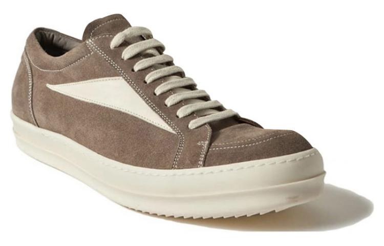 Rick Owens Low-Top Suede Sneakers Grey