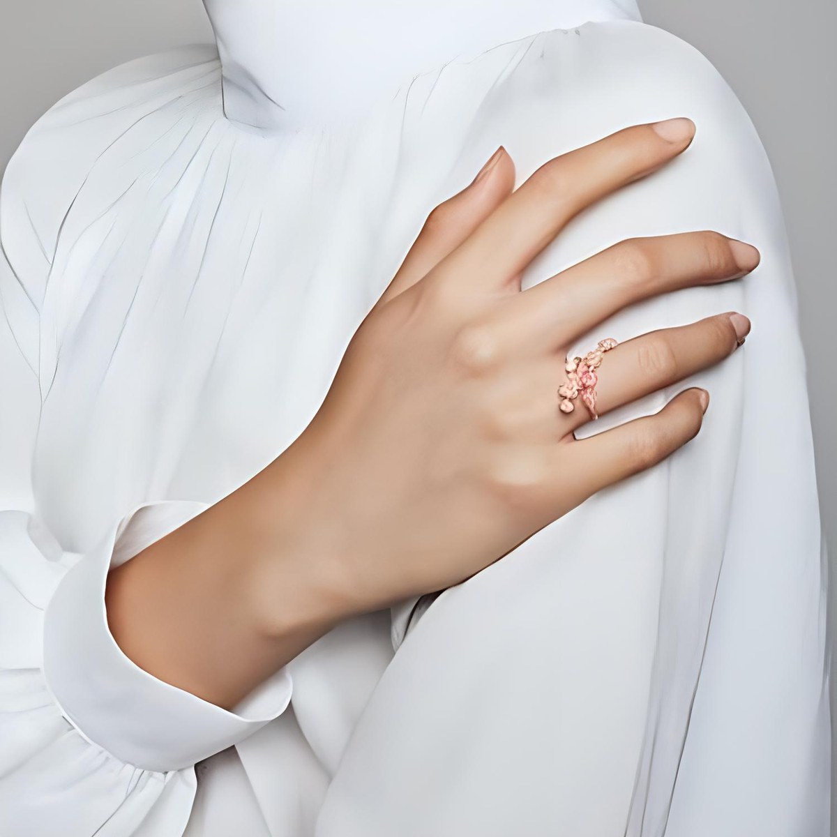 Pandora Pink Peach Blossom Open Ring