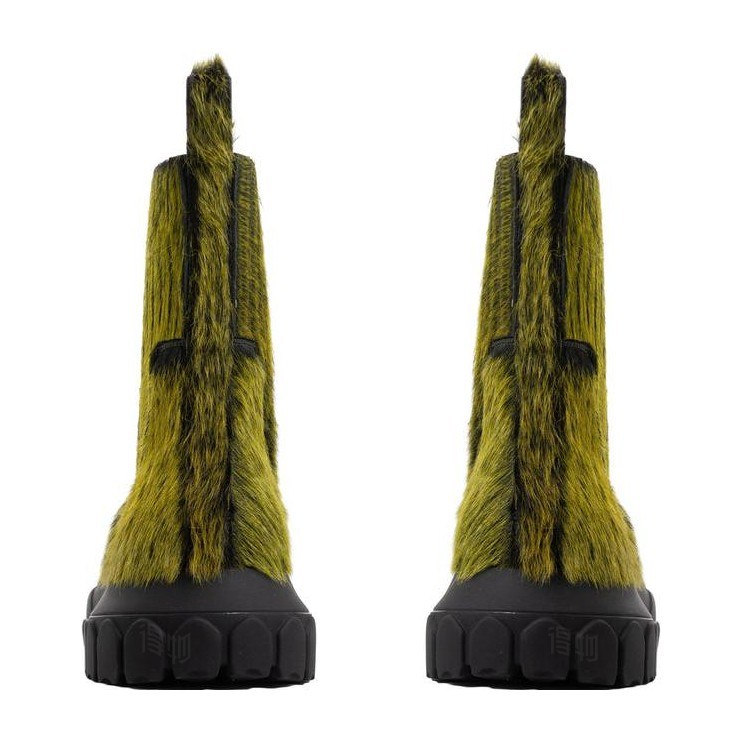 Rick Owens DRKSHDW Chelsea Boots Green