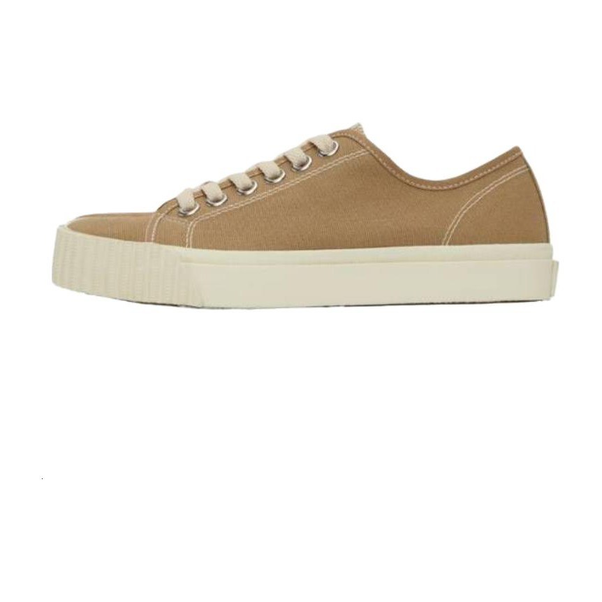 Maison Margiela Tabi Low Canvas Sneakers Light Brown
