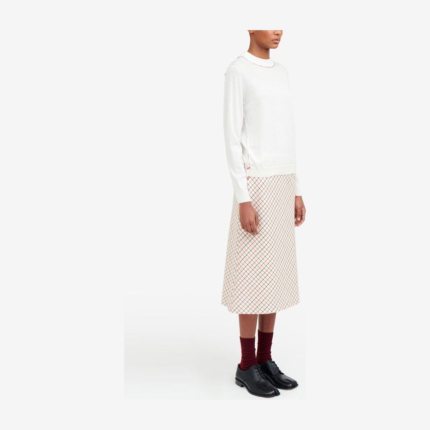Maison Margiela FW21 Crewneck Wool Sweater White