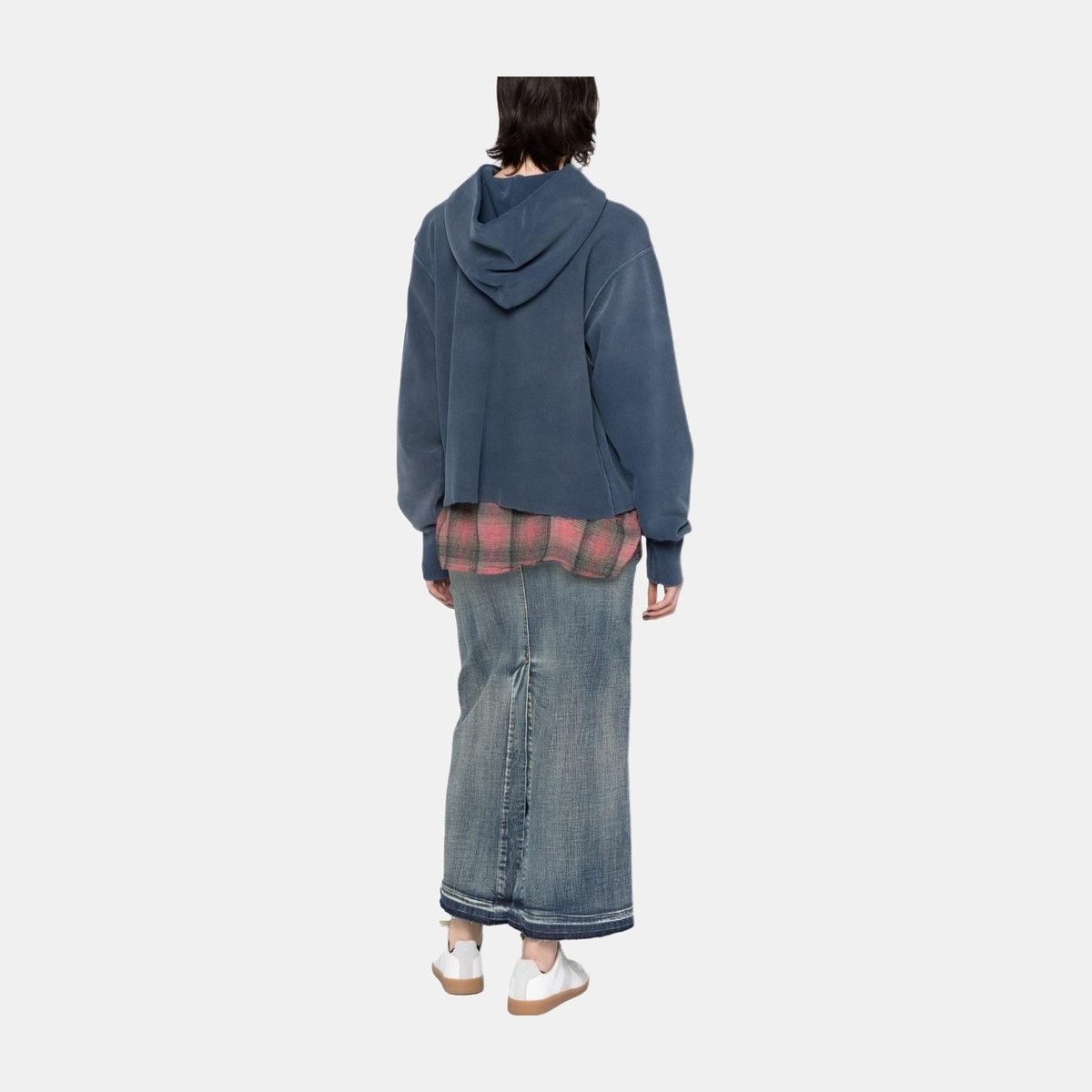 Maison Margiela Logo Hoodie Blue
