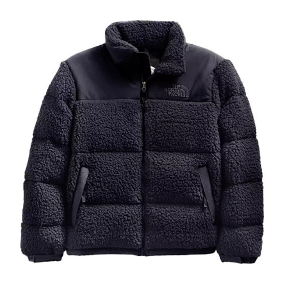 The North Face Logo Puffer Jacket Navy