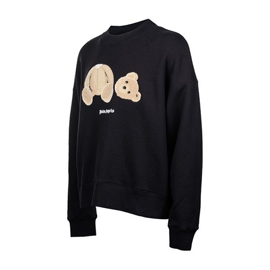 Palm Angels Bear Print Sweatshirt Black