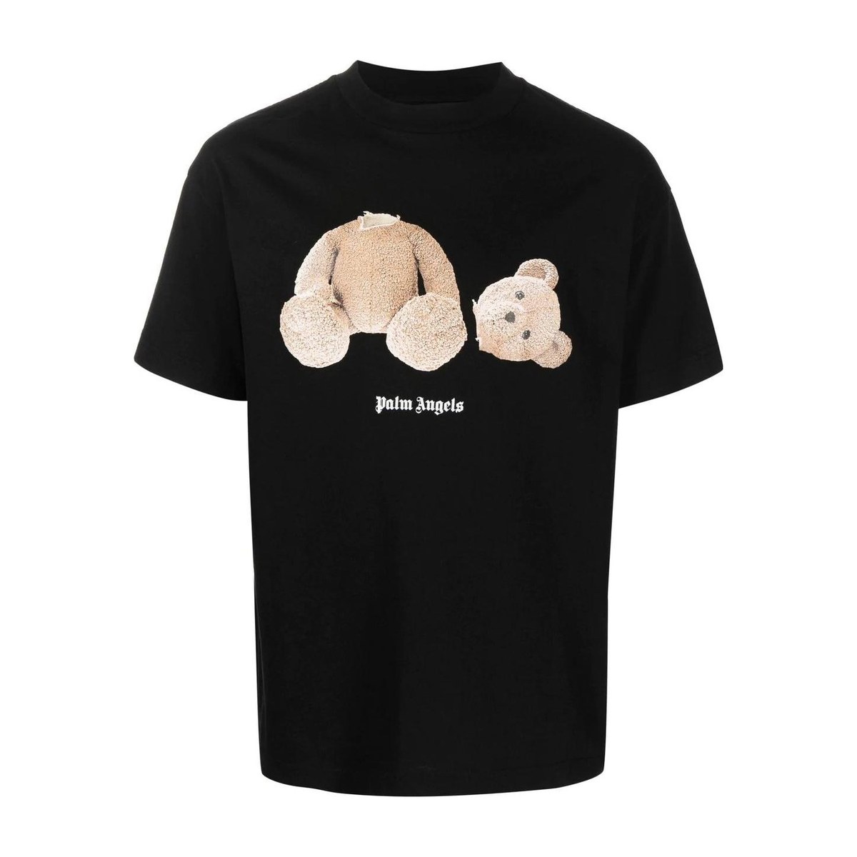 Palm Angels Teddy Print T-Shirt Black