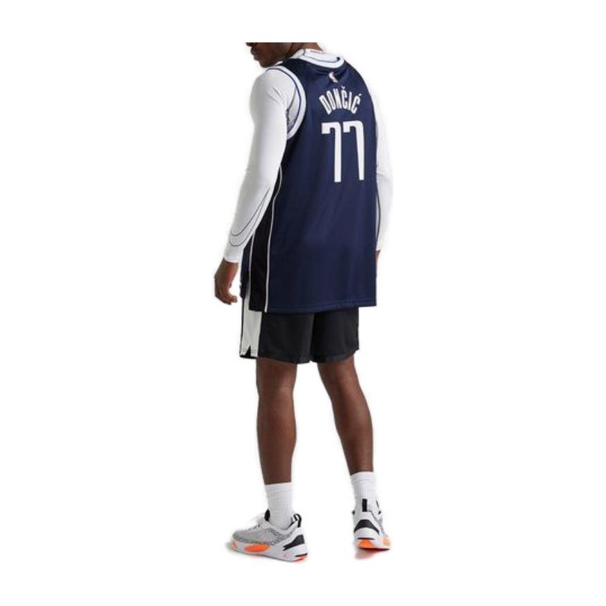 Jordan Dallas Mavericks Doncic 77 Mesh Jersey Navy