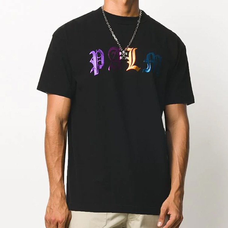 Palm Angels Gothic Logo T-Shirt Black