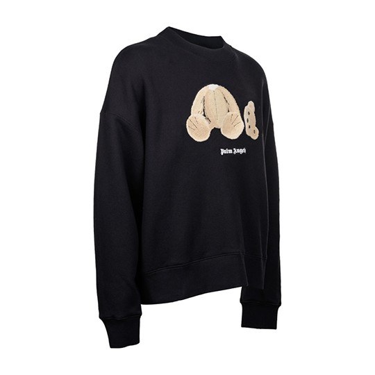 Palm Angels Bear Print Sweatshirt Black