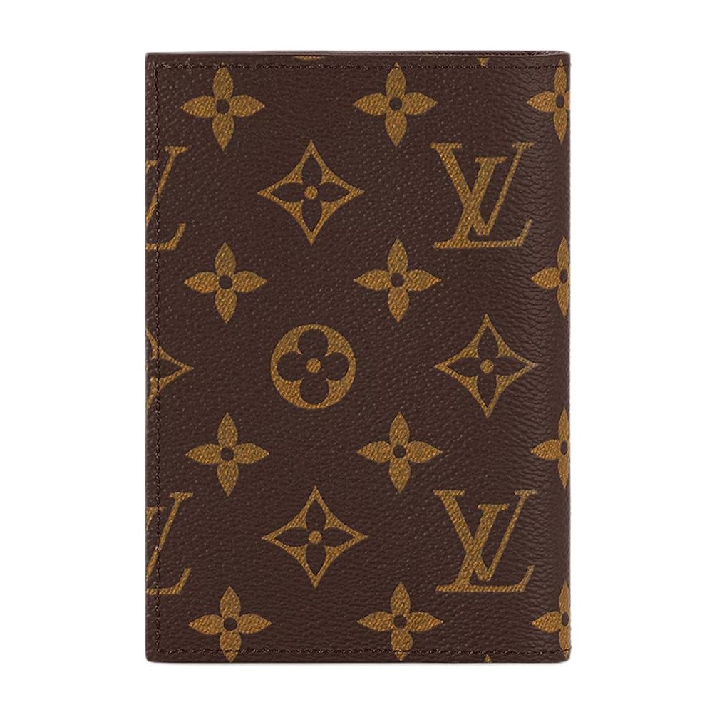 Louis Vuitton Canvas Passport Holder Brown