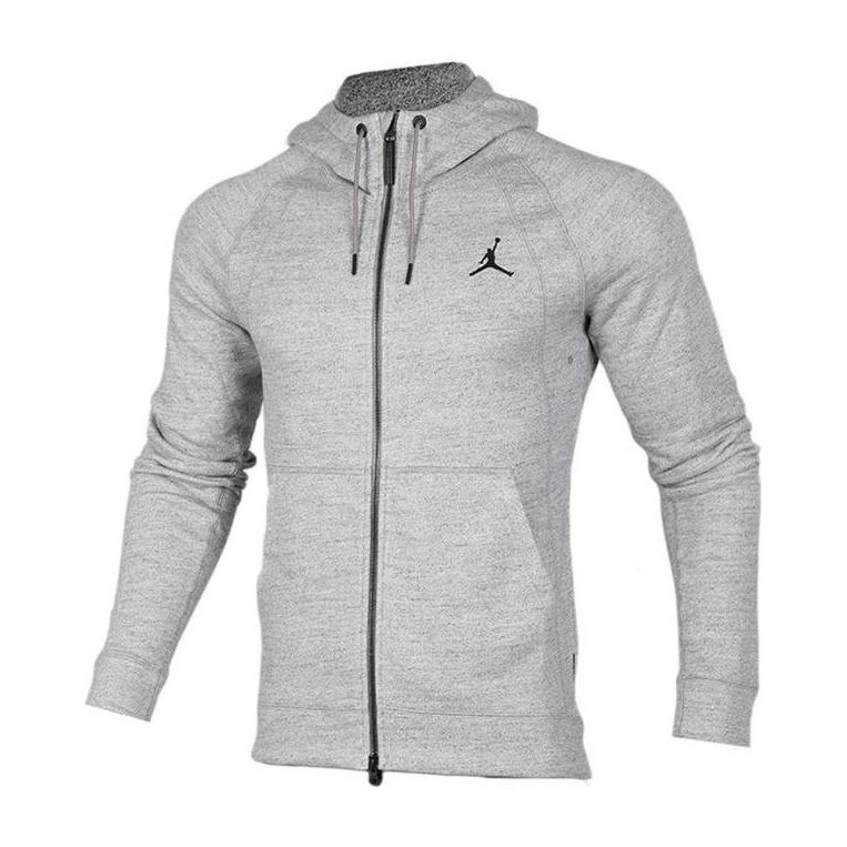 Jordan Logo Zip Hoodie Grey