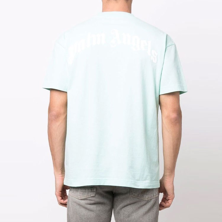 Palm Angels Blue Leopard Bear T-Shirt