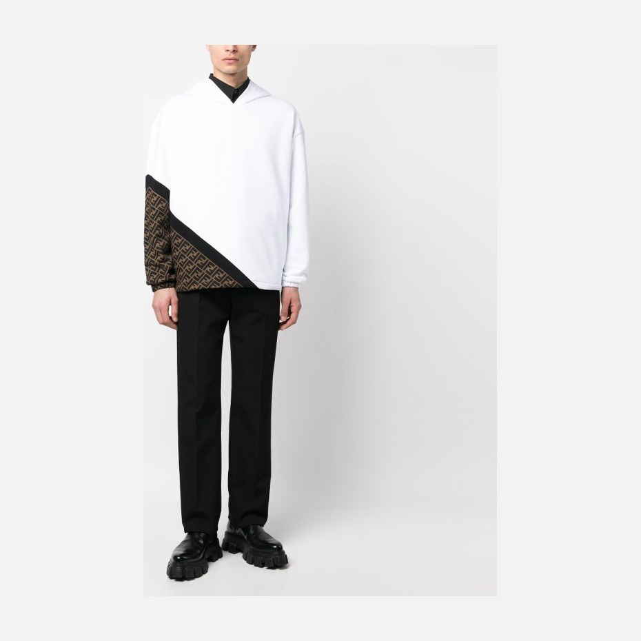 Fendi SS23 Logo Hoodie White