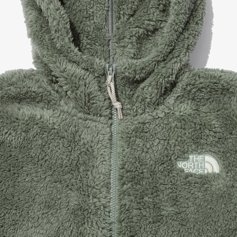 The North Face Logo Fleece Hoodie Olive