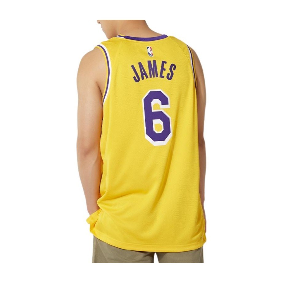 Nike Lakers LeBron 6 Fan Jersey Yellow