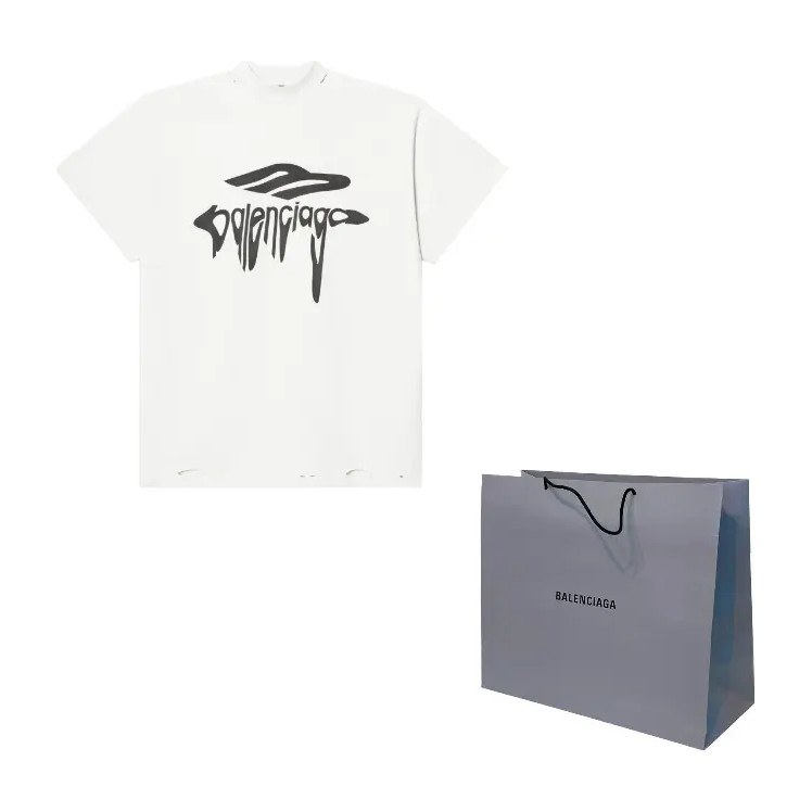 Balenciaga SS25 Logo T-Shirt White