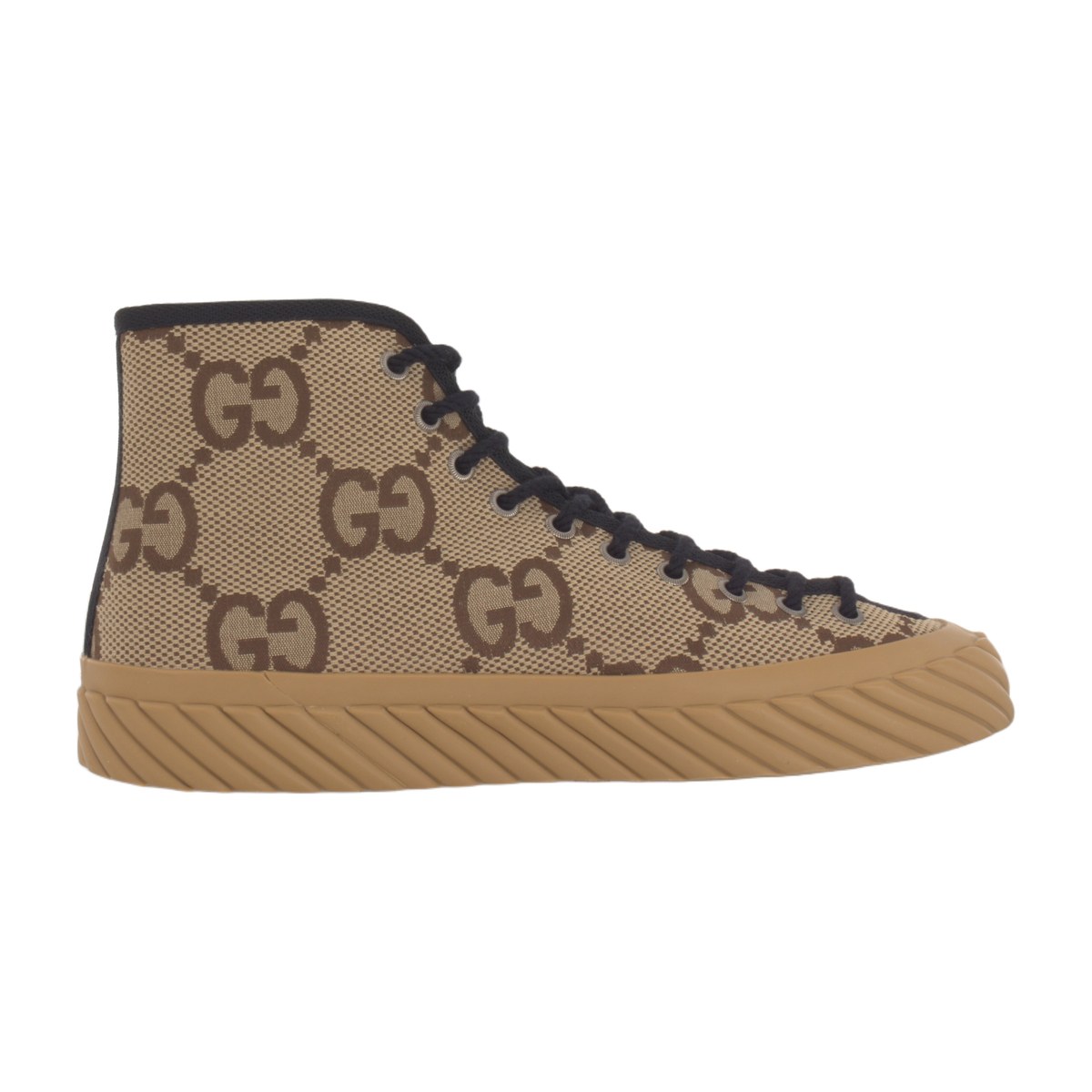 Gucci High-Top Sneakers Camel