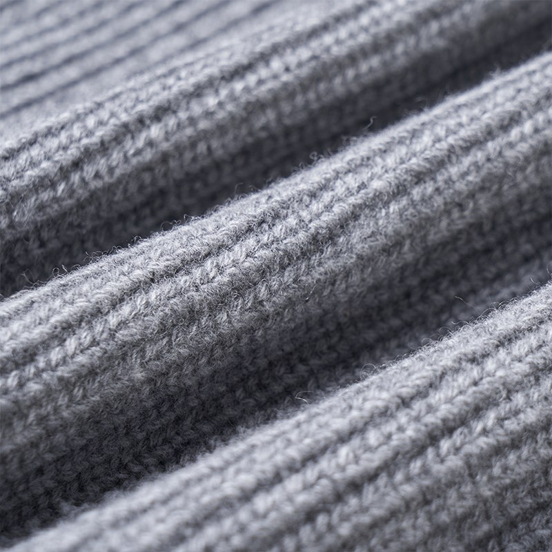 CELINE Logo Wool Hoodie Gray