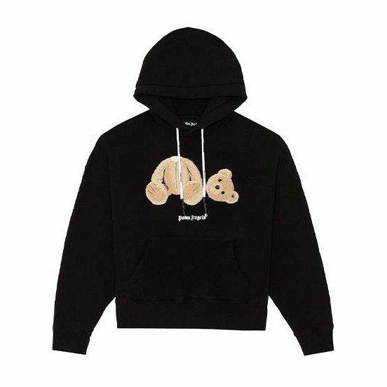 Palm Angels Bear Hoodie Black