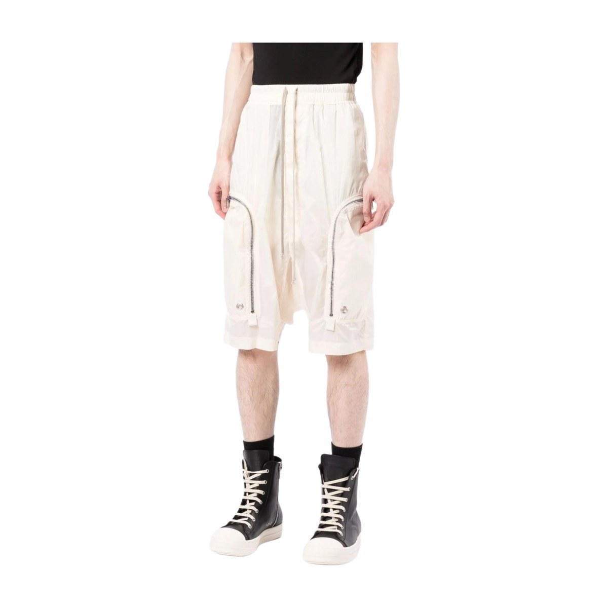 Rick Owens DRKSHDW White Shorts
