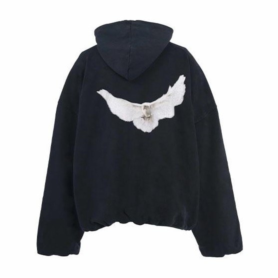 YEEZY x Gap x Balenciaga Washed Black Hoodie