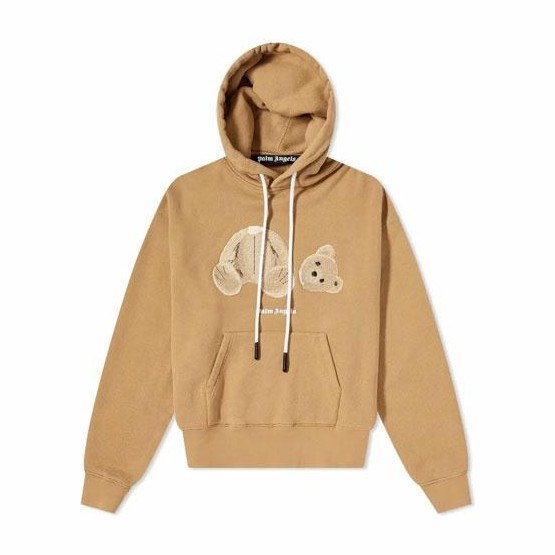 Palm Angels Bear Hoodie Khaki