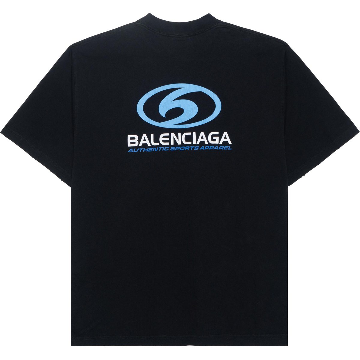 Balenciaga Logo Print Crewneck T-Shirt Black