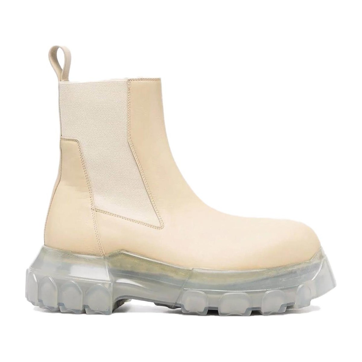Rick Owens Chelsea Boots Beige
