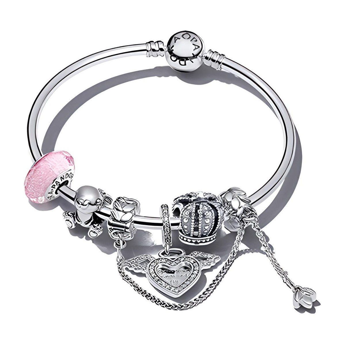 Pandora Charm Bracelet Set Silver