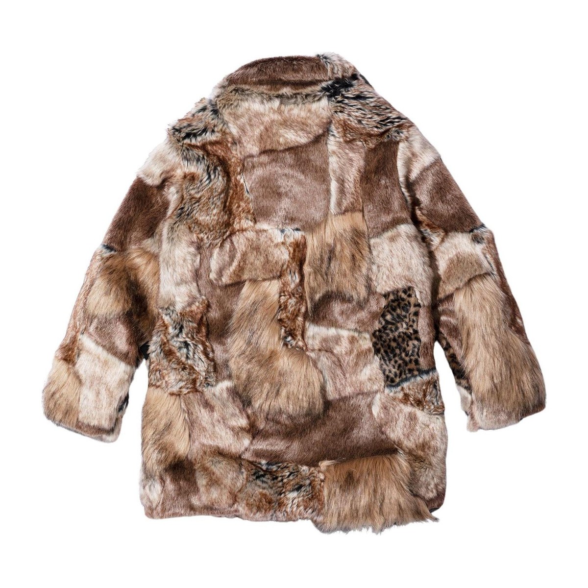 Supreme x MM6 Maison Margiela Patchwork Faux Fur Coat