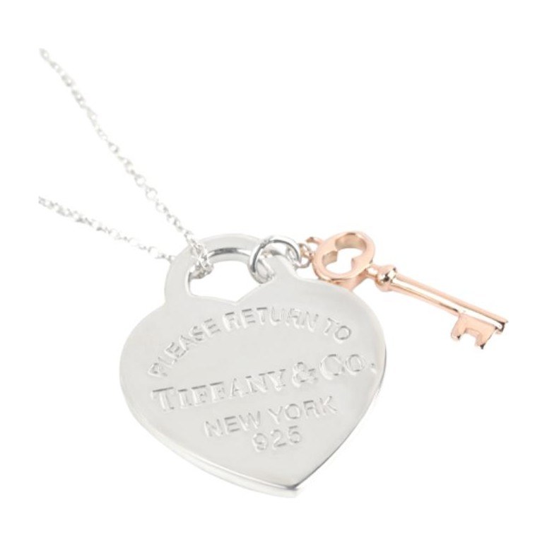 Tiffany & Co. Return to Tiffany Heart Key Pendant Necklace