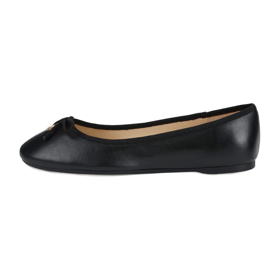 Coach Leather Slip-On Ballet Flat Black