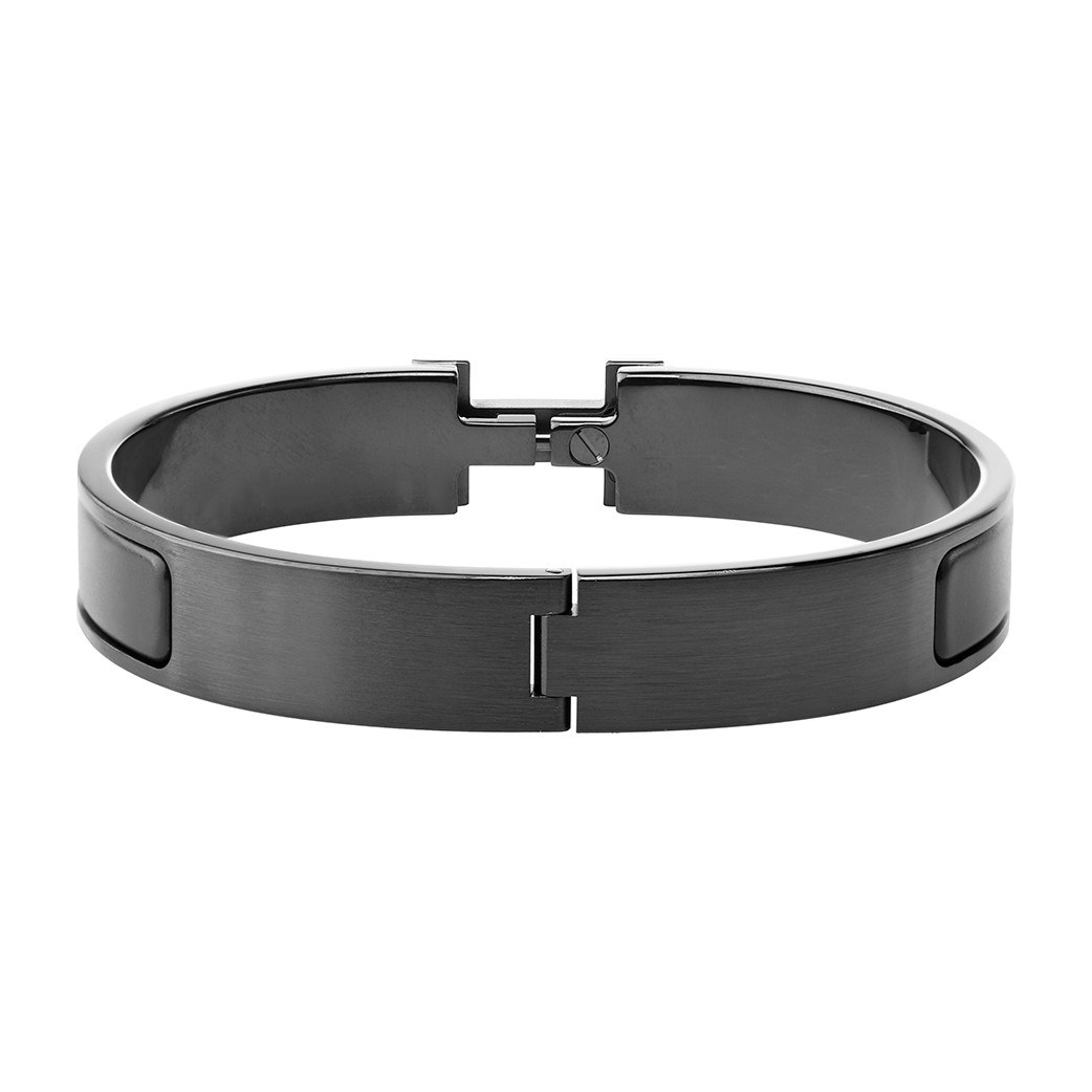 Hermes H Black Bracelet